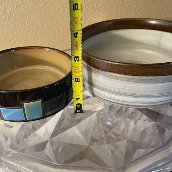 Gibson Geometric Dog/Cat Bowl with a Dash Larger Bowl New Condition - Picture 14 of 16